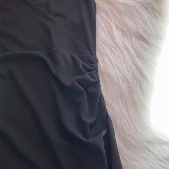 BLACK STRAPPY DRESS WITH RUCHED SIDE - Picture 4 of 8